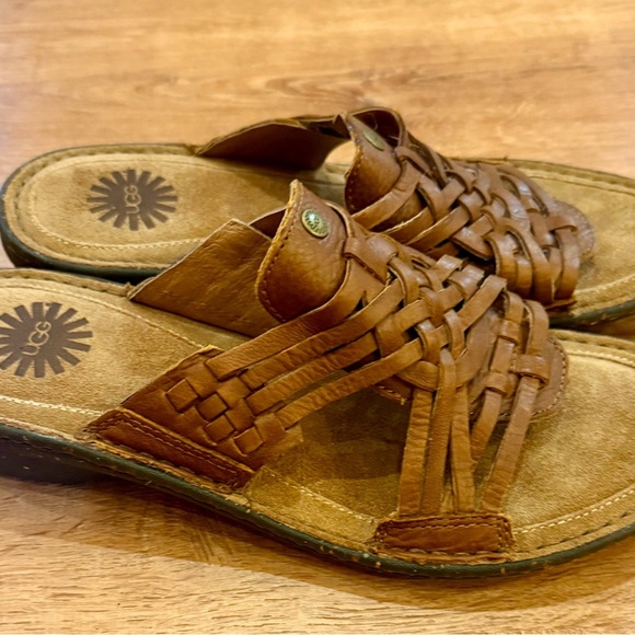 Ugg Au Keala Wedge Braided Brown Sandal Women’s size 9 - Picture 3 of 7